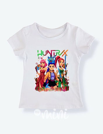 Huntrix triko GIFT bílé