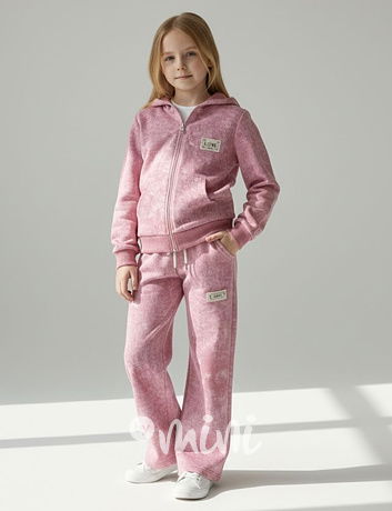 Pink melange souprava