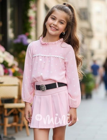 PREMIUM halenka s puntíkama pink