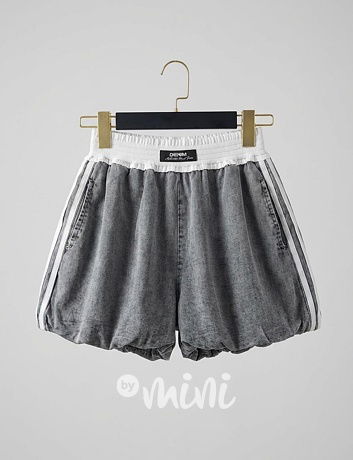 Stretch denim kraťasy Balloon