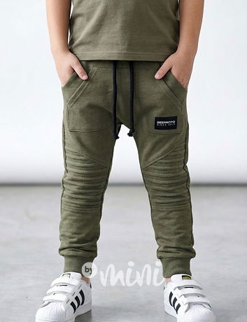 DESPACITO biker tepláky khaki