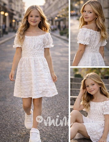 Soft romance šaty bílé