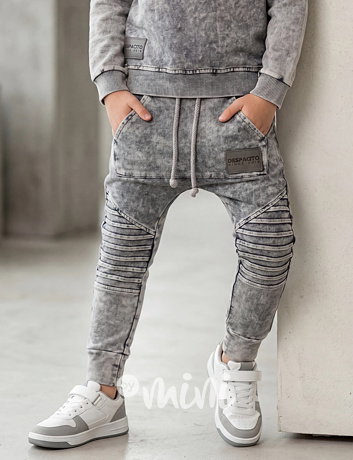 Despacito biker tepláky vintage grey