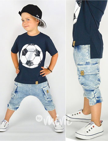 Jeans letní baggy kapsáče