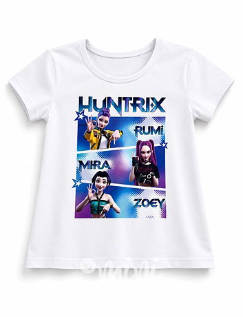 Huntrix triko bílé