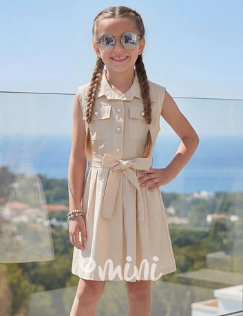 Elegant šaty Sofie béžové