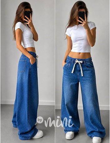 Shine široké teenage jeans