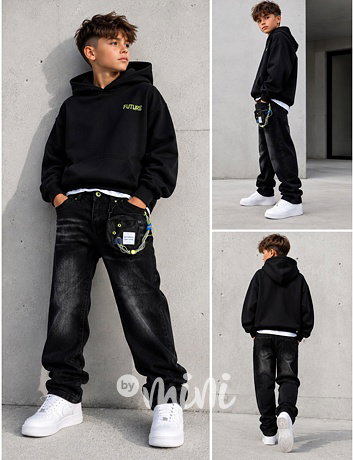Rebel core jeans s karabinou