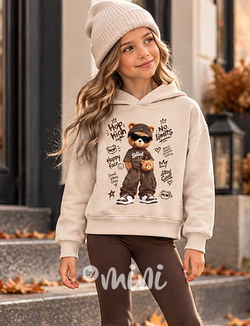 Zateplená mikina COOL beige