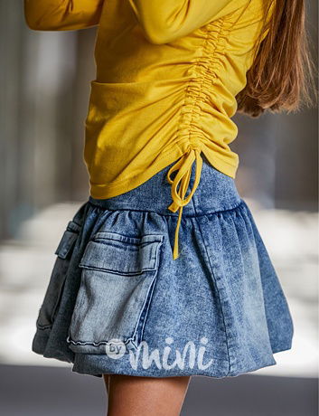 Mash Mnie soft denim sukně blue