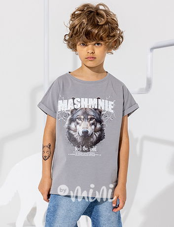Mash Mnie triko WOLF šedé