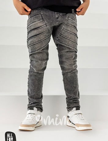 All for kids biker jogger jeansy ice black