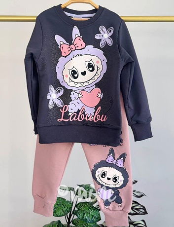 Labubu souprava pudder pink