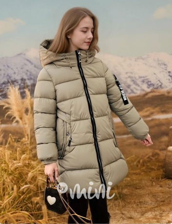 Zimní kabát TOP DESIGN béžový