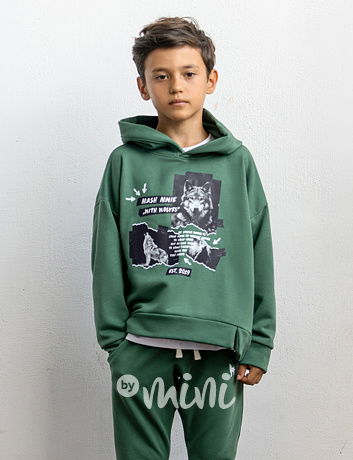 Mash Mnie mikina WOLF green