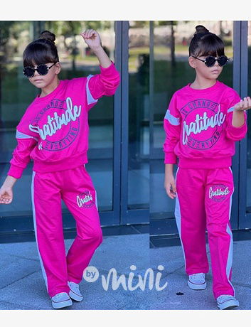 Gratitude tepláková souprava pink