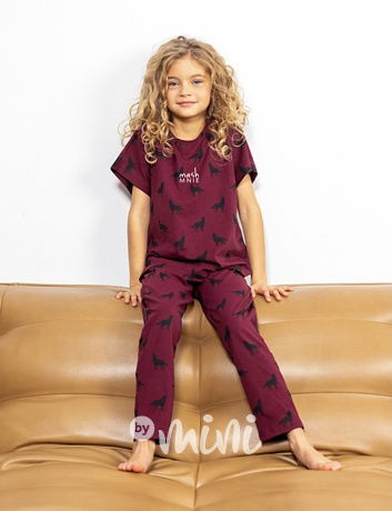 Mash Mnie pyžamo WOLF bordo