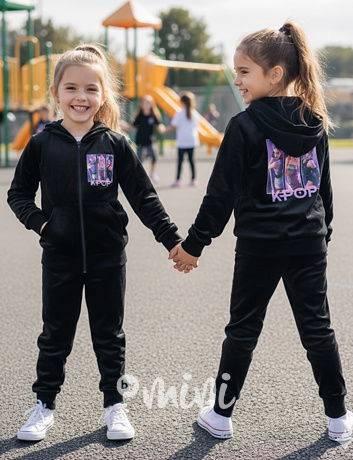 K-Pop soft velur souprava