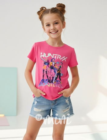 Huntrix triko růžové