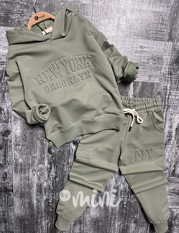 New York tepláková souprava khaki
