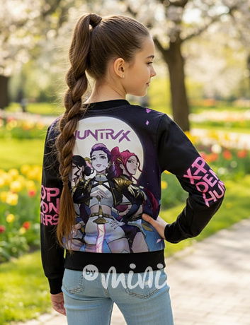 Demon Hunters soft velur mikina