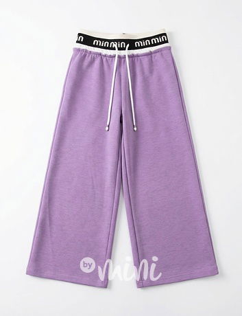 Široké relax kalhoty MIA fialové