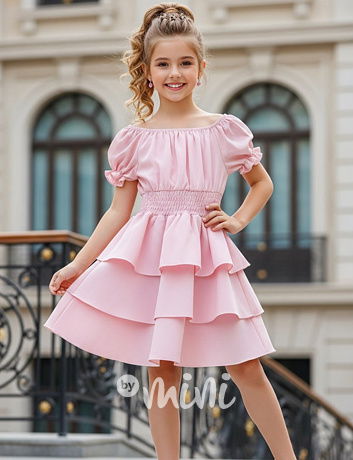 Letní hispánské šaty sweet pink