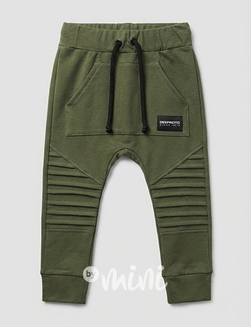 DESPACITO biker tepláky khaki