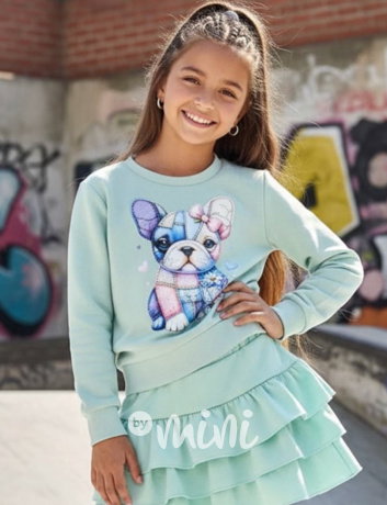 Mint mikina buldoček