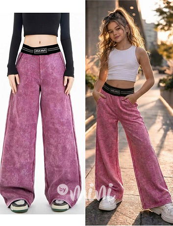 Acid wash pink lounge tepláky