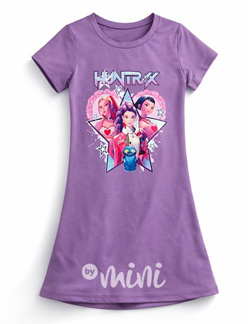 Huntrix letní šaty lila