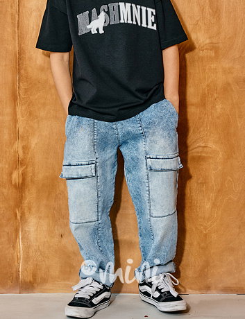 Mash Mnie cargo soft jeansy blue