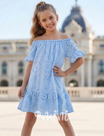 Letní madeira šaty nebeské