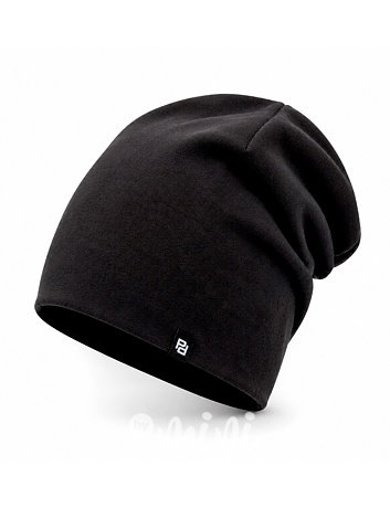 Dvojitá stretch beanie černá