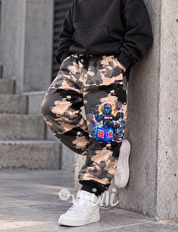 Roblox tepláky beige camo