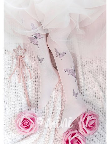 EXCLUSIVE micro silonky SILVER BUTTERFLY pink