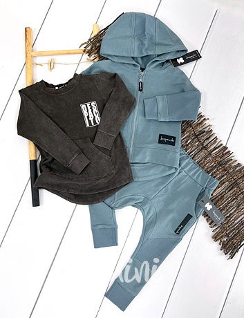 Despacito biker mikina pastel blue