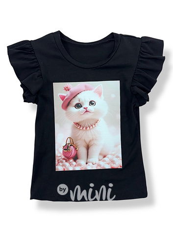 Miss cat černá blůzka