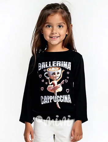 Ballerina Cappuccina blůzka na stahování černá