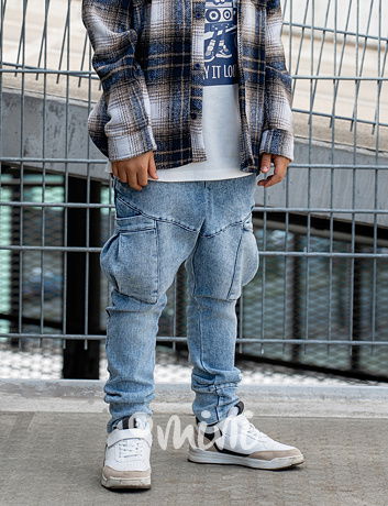 All for kids soft denim kapsáče blue