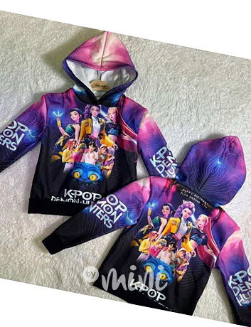 Demon Hunters zateplená mikina K-pop