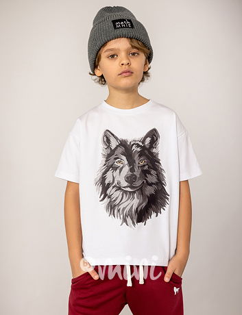 Mash Mnie triko wolf bílé
