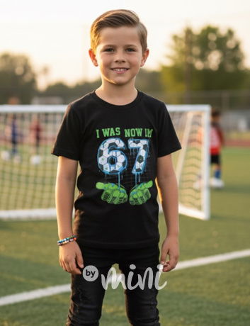 Six Seven triko football černé