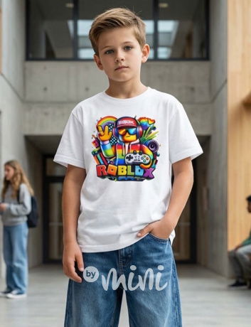 Roblox triko bílé