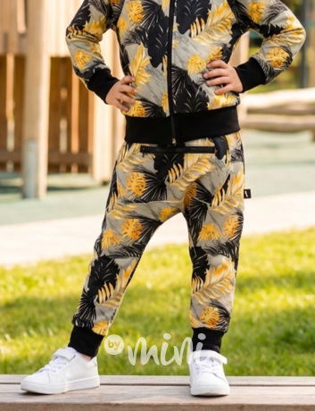 Baggy tepláčky se zipem Black&Gold