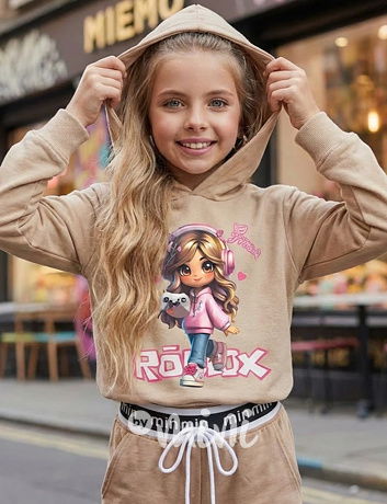 Roblox mikina béžová