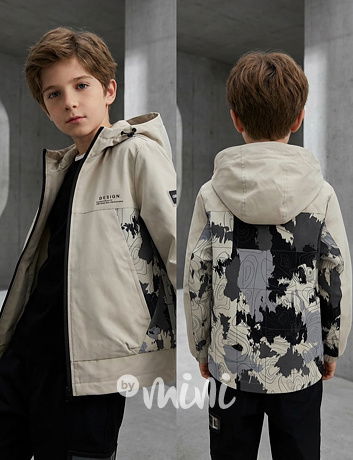 Jarní přechodová bunda DESIGN sand beige