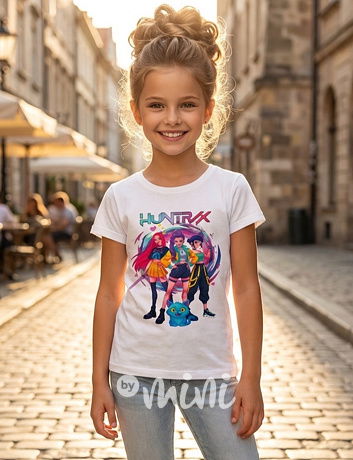 Huntrix triko bílé