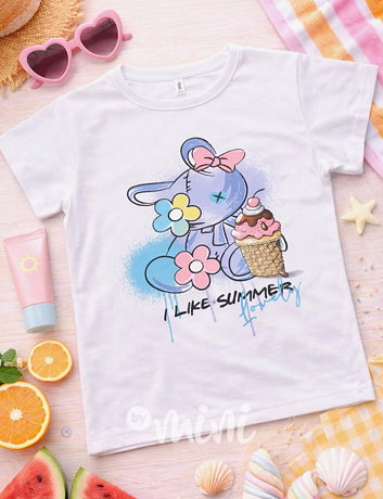 I like summer triko bílé