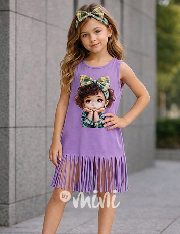 Sweetie letní šaty fialové